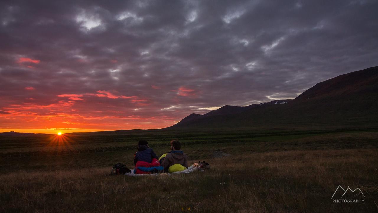 Huts in Víðidalur sleepingbag accommadation Villa Hvammstangi Exterior foto